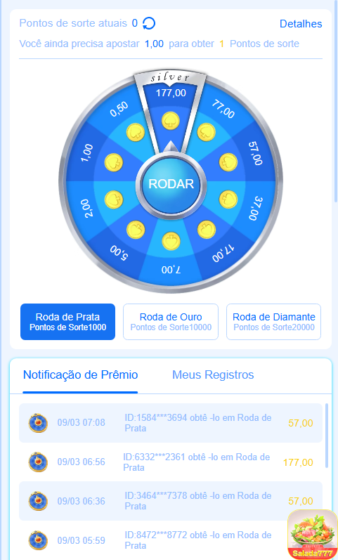 Segurança App salada777.com